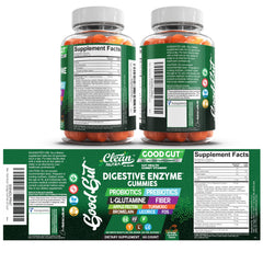 Daily-dose packshot of Clean Nutraceuticals all-in-one gut health gummies