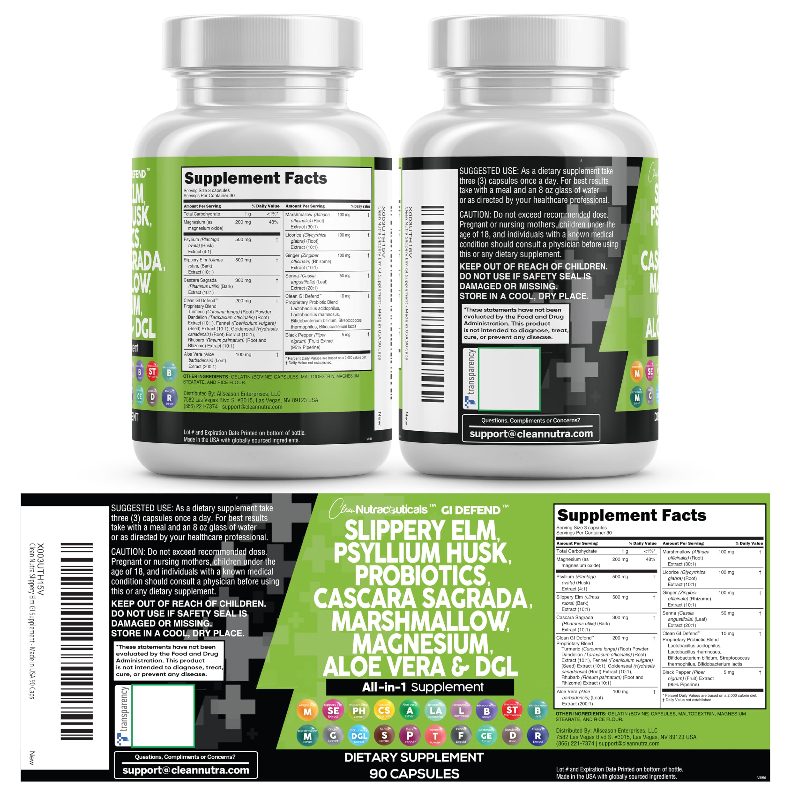 Turmeric Root and Fennel on Clean Nutraceuticals GI Defend packaging for antioxidant support