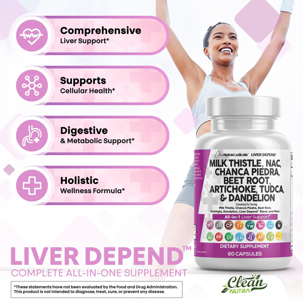 Clean Nutraceuticals dandelion root powder bottle suggesting digestive comfort.