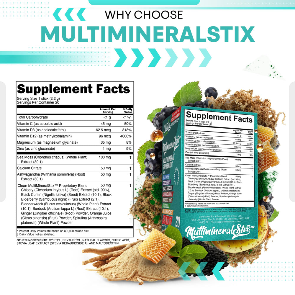 Clean Nutraceuticals immune stix dissolve in water for convenient daily use