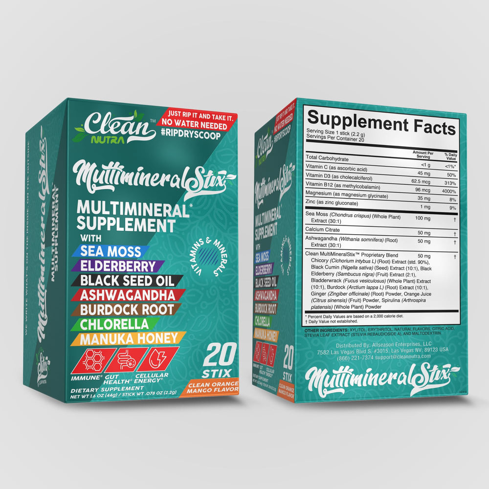 Clean Nutraceuticals immune stix plant-based nutrients for everyday resilience