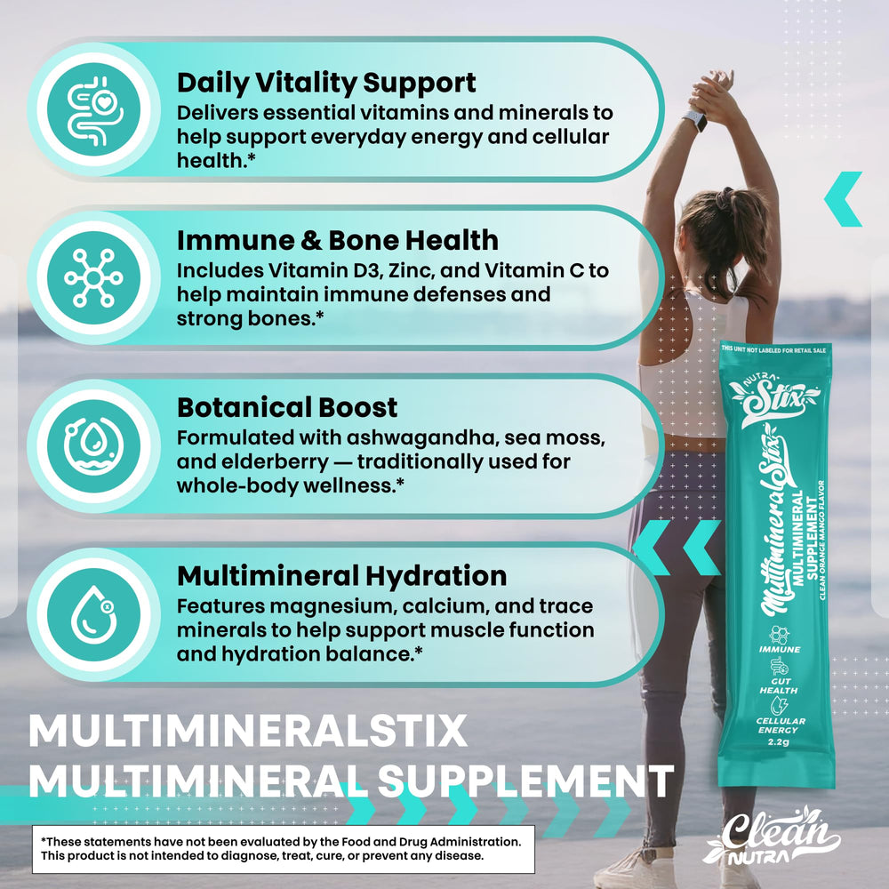 Clean Nutraceuticals immune stix vitamin D3 orange flavor boosts mood and energy