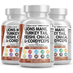 Clean Nutraceuticals Lions Mane 20in1 bottle-front supports daily focus and vitality