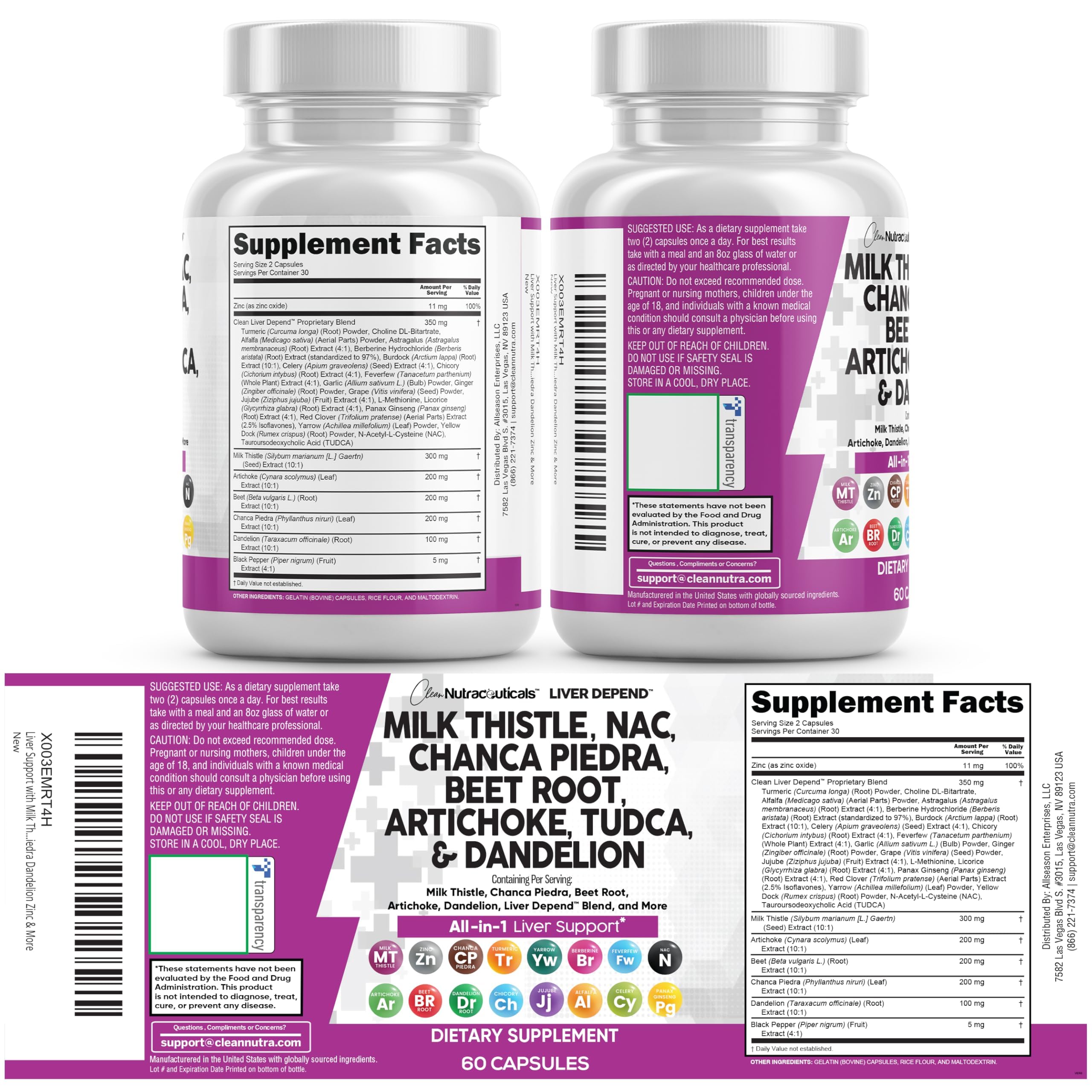 Clean Nutraceuticals Liver Defend 2-pack packaging for convenient all-in-one.