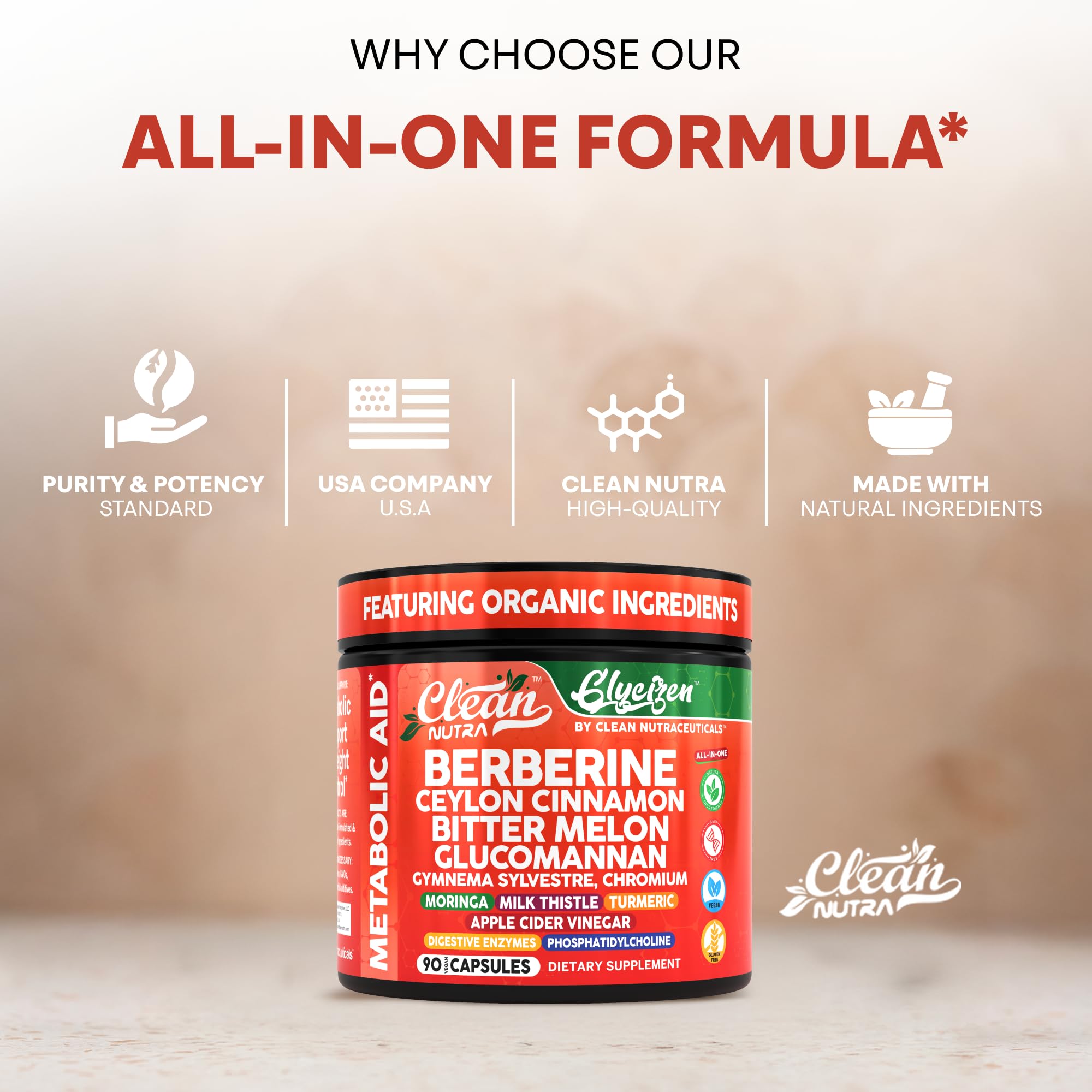 Clean Nutraceuticals moringa capsules pack delivering essential nutrients