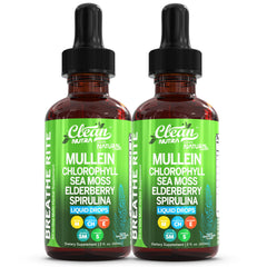 Clean Nutraceuticals mullein drops bottle pour for respiratory comfort
