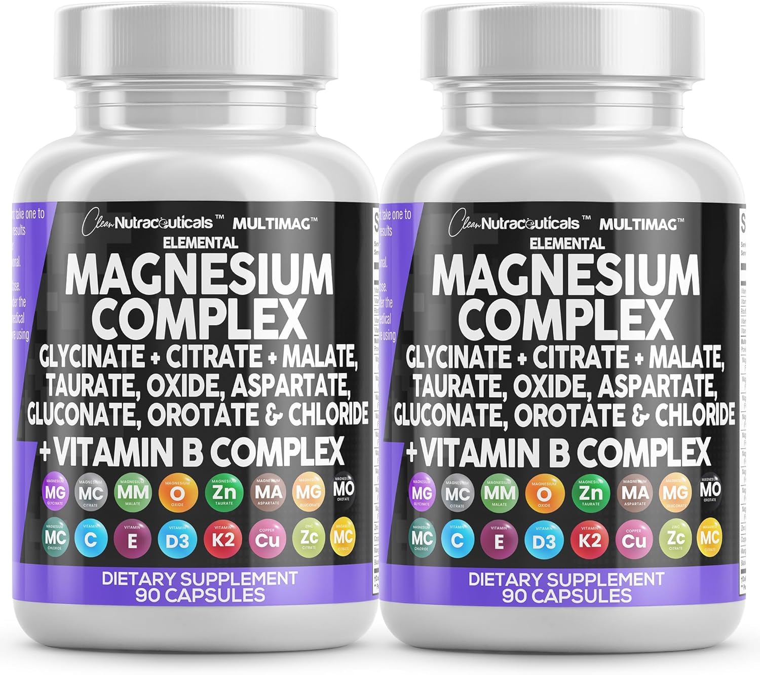 Clean Nutraceuticals MultiMag bottle front view for daily magnesium support