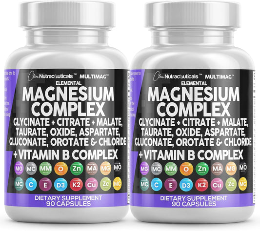 Clean Nutraceuticals MultiMag bottle front view for daily magnesium support