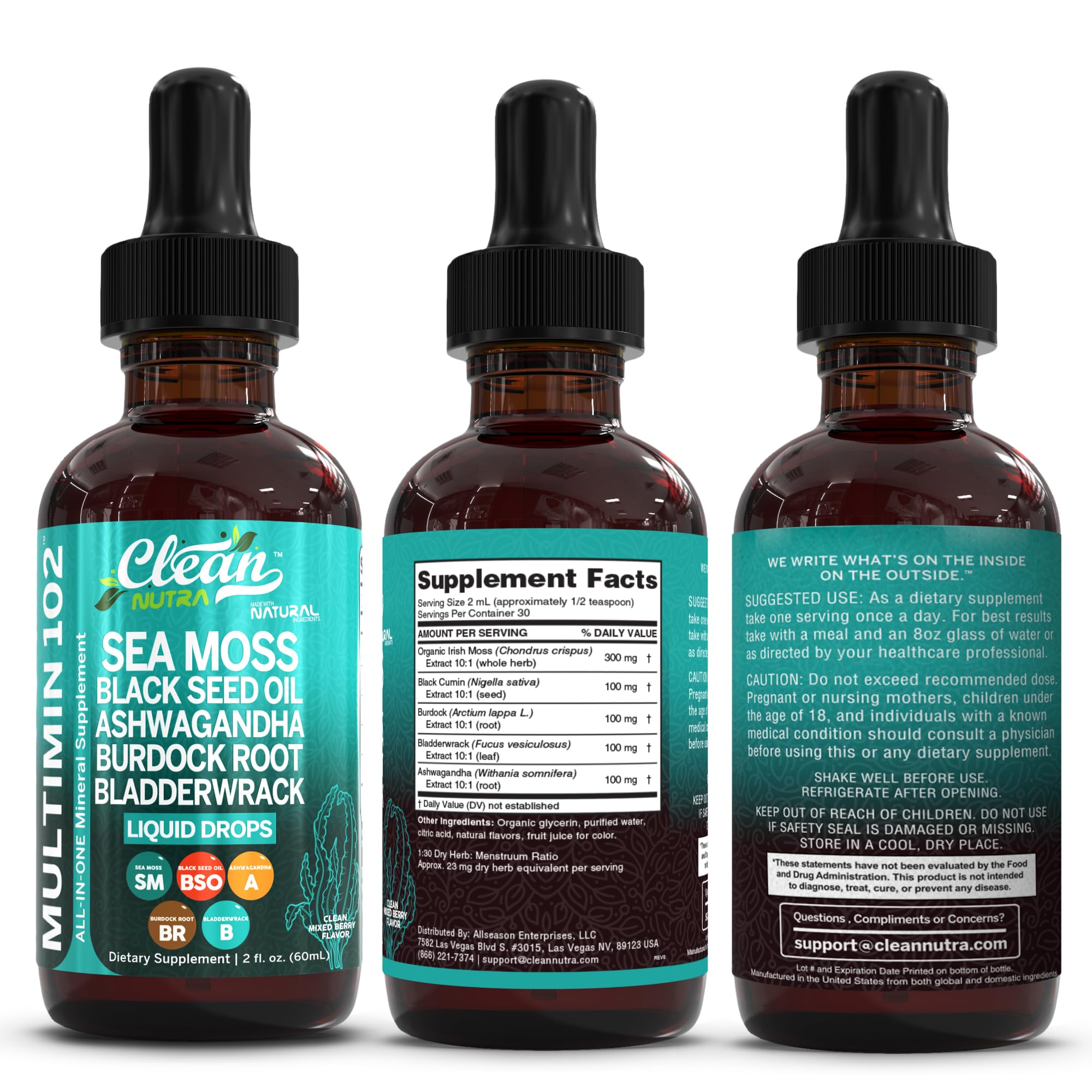 Clean Nutraceuticals MultiMin102 package showcases total nutrition blend.