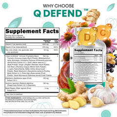 Clean Nutraceuticals Q-Defend capsules 60-count for daily immune support