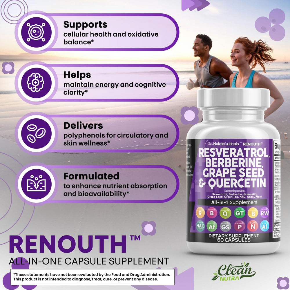 Renouth berberine capsule with earthy tone for daily use