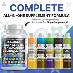 Clean Nutraceuticals sea moss capsules closeup shows easy daily intake