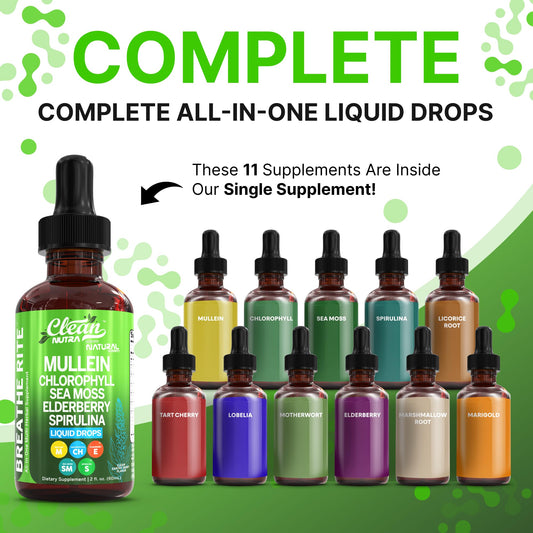 Clean Nutraceuticals sea moss drops bottle highlighting mineral support