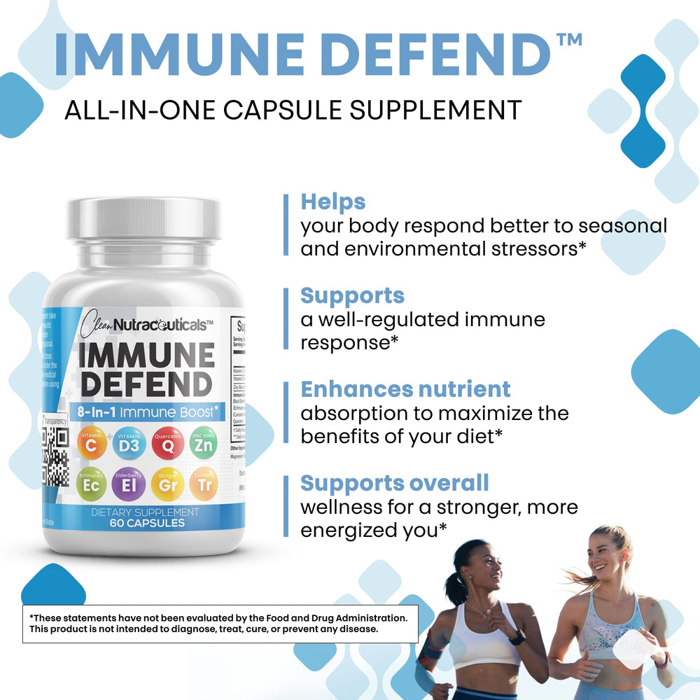 Clean Nutraceuticals Turmeric curcumin ginger blend for immune function support.