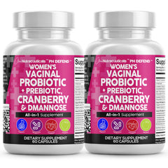 Clean Nutraceuticals vaginal probiotics bottle promotes vaginal balance and comfort.