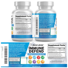 Clean Nutraceuticals Vegan Immune Support label showing 60 capsules.