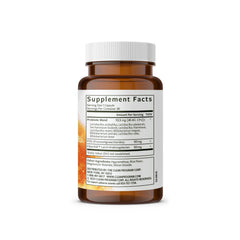 Clean Program Daily Probiotic bottle on kitchen counter illustrating simple wellness habit.