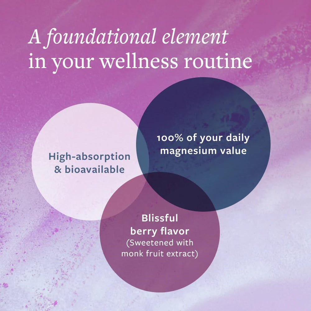 Clean Program Total Magnesium Complex Powder berry-glass-mix shows a refreshing, ready-to-drink option.