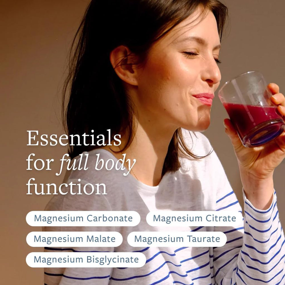 Clean Program Total Magnesium Complex Powder berry-label signals premium, clean-label nutrition.