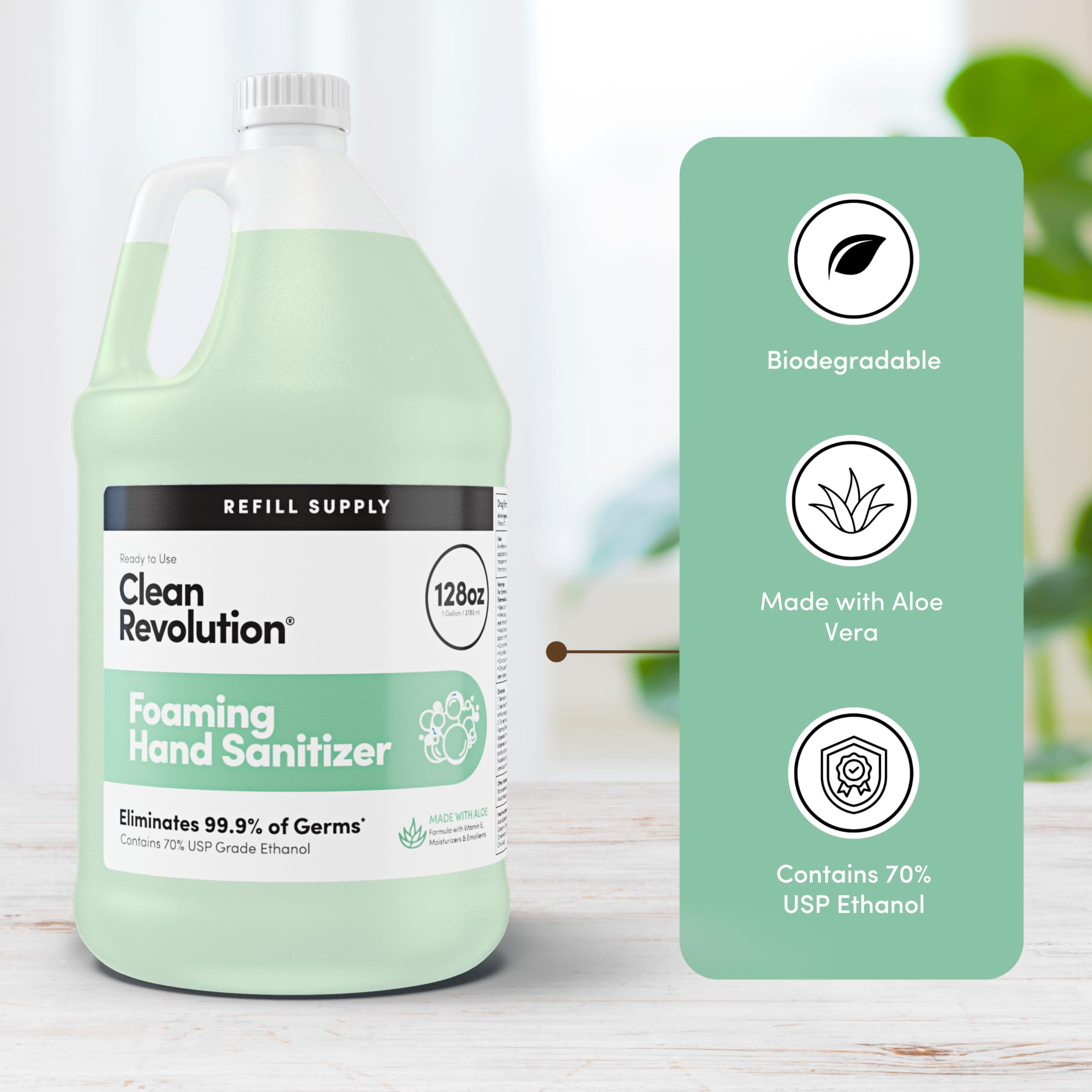 Clean Revolution Aloe and Vitamin E care for skin during use