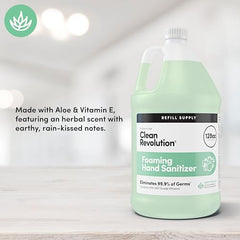 Clean Revolution refill gallon pack highlighting long-term value and reduced plastic waste