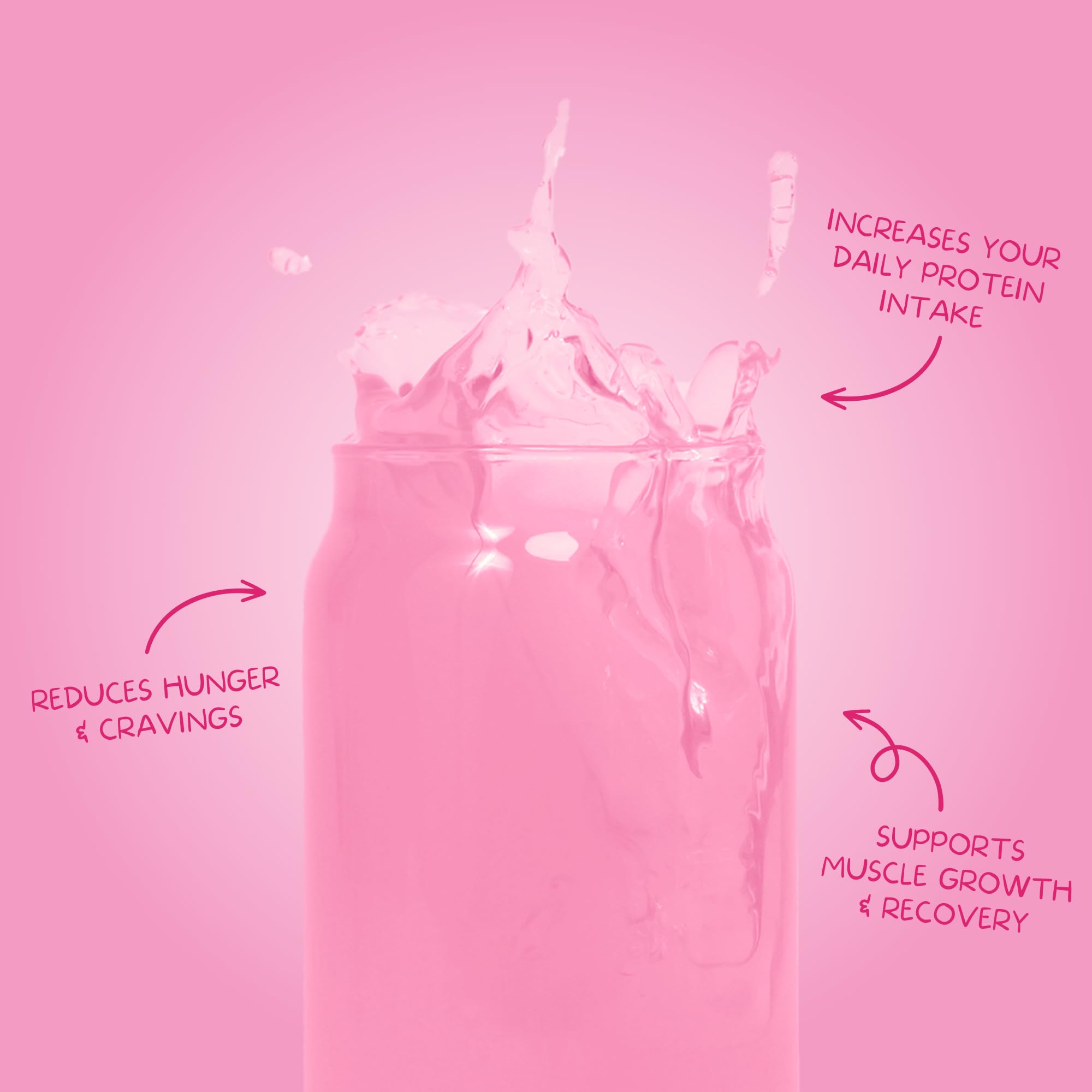 Glass of pink-tinted shake showcasing light, refreshing texture.