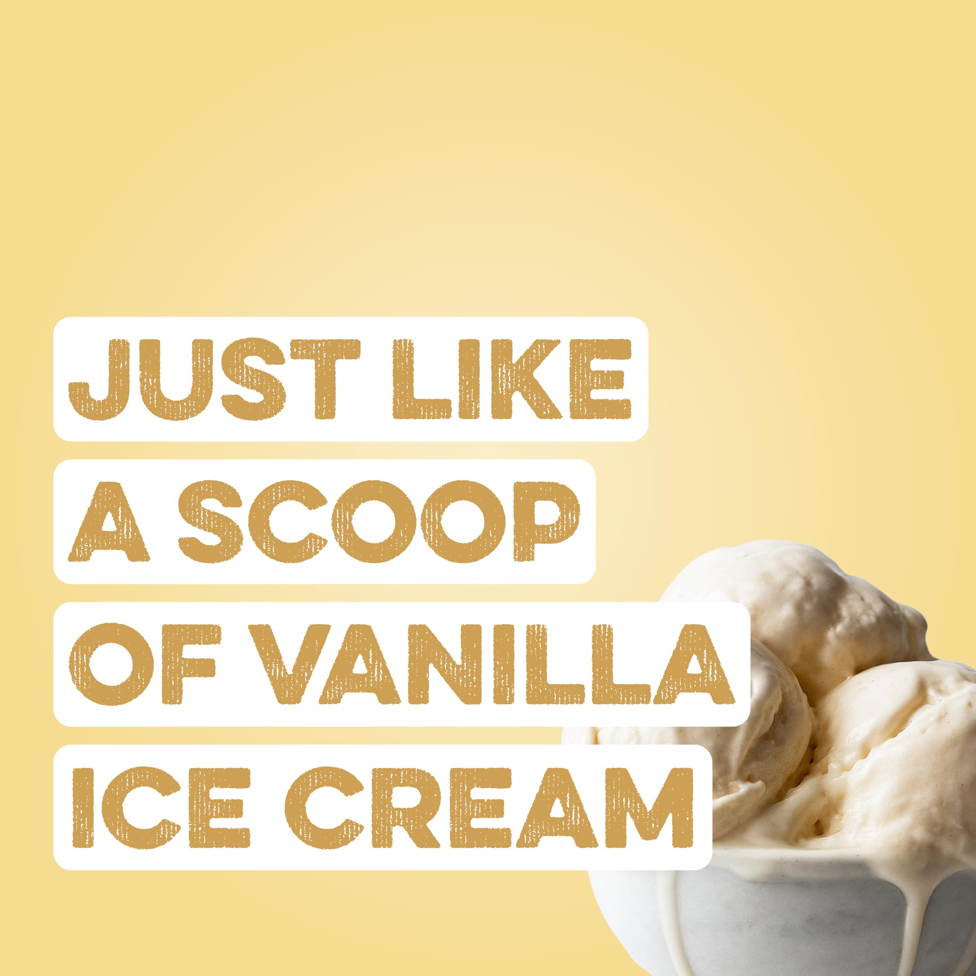 Clean Simple Eats Simply Vanilla protein powder with milk creates a creamy shake.