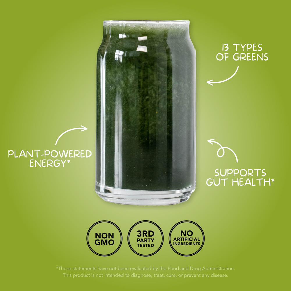 Clean Simple Eats Super Greens scoop illustrates precise home portioning.
