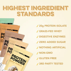 Clean Simple Eats chocolate peanut butter packet blends smoothly into smoothies.