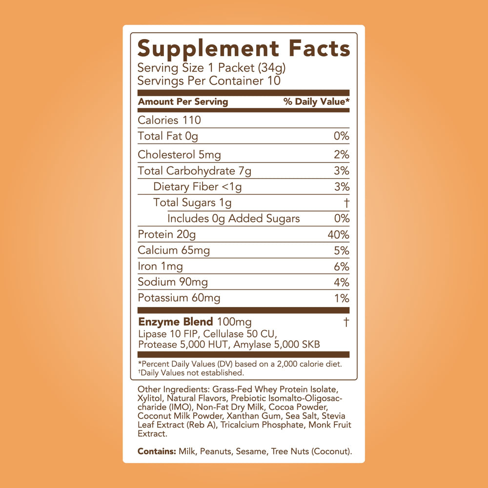 Clean Simple Eats whey protein label highlighting gluten-free, clean ingredients