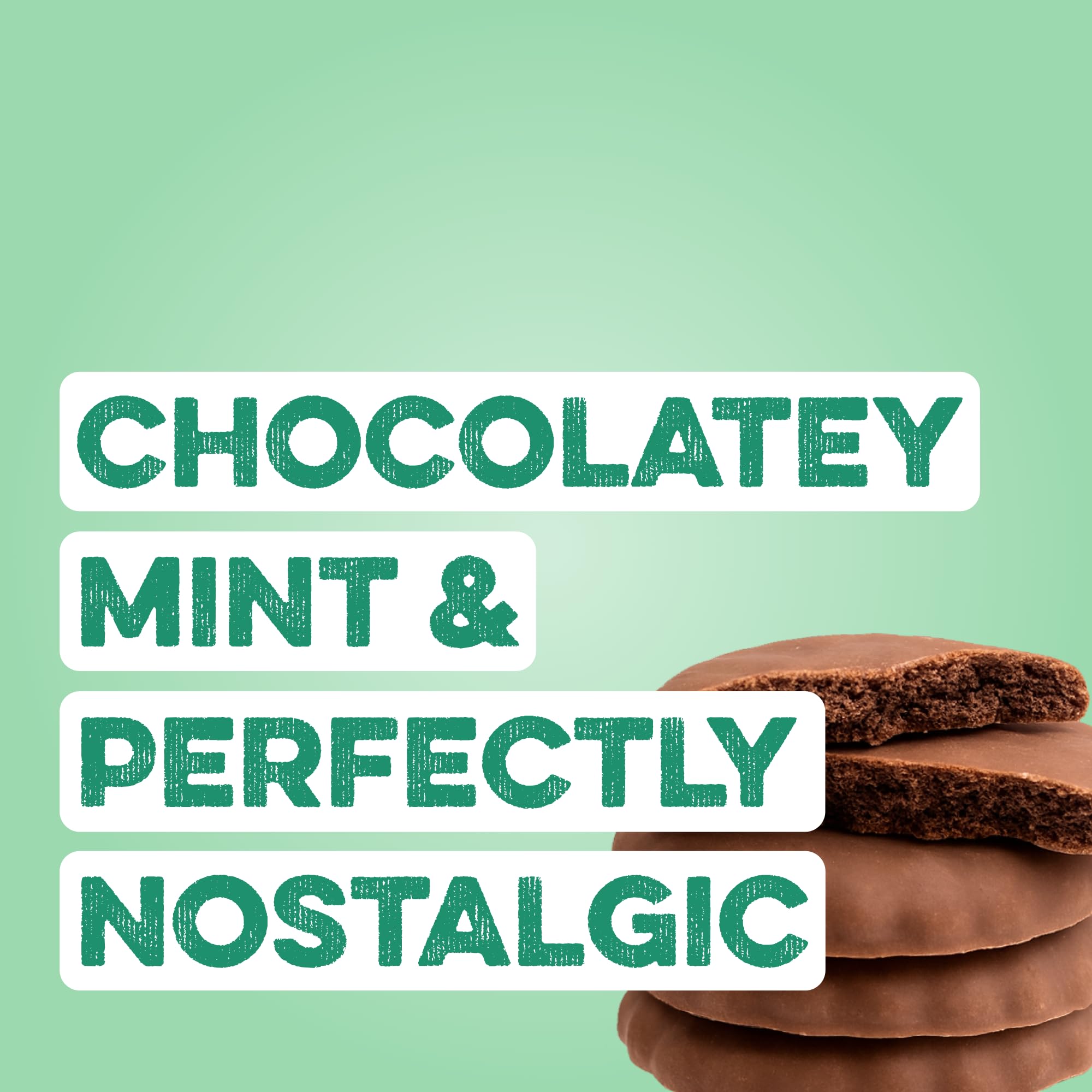 Clean Simple Eats mint chocolate cookie whey protein tub with lid for quick shakes