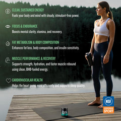 Athlete using GoBHB during training for sustained endurance.