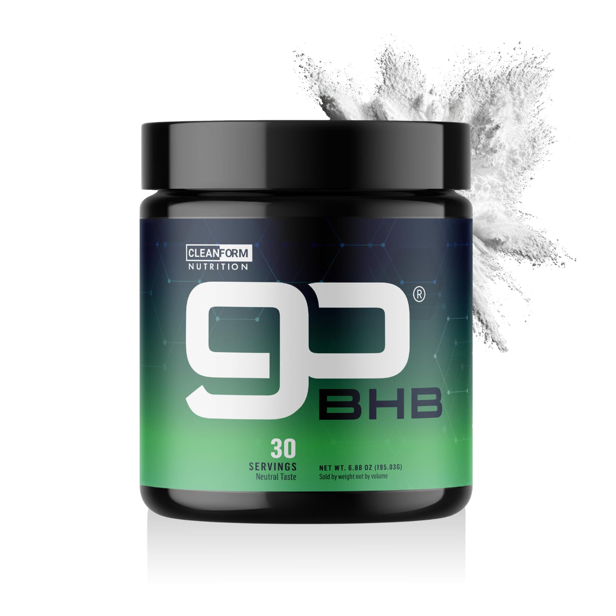 GoBHB Energy Powder bottle delivering steady energy for workouts.