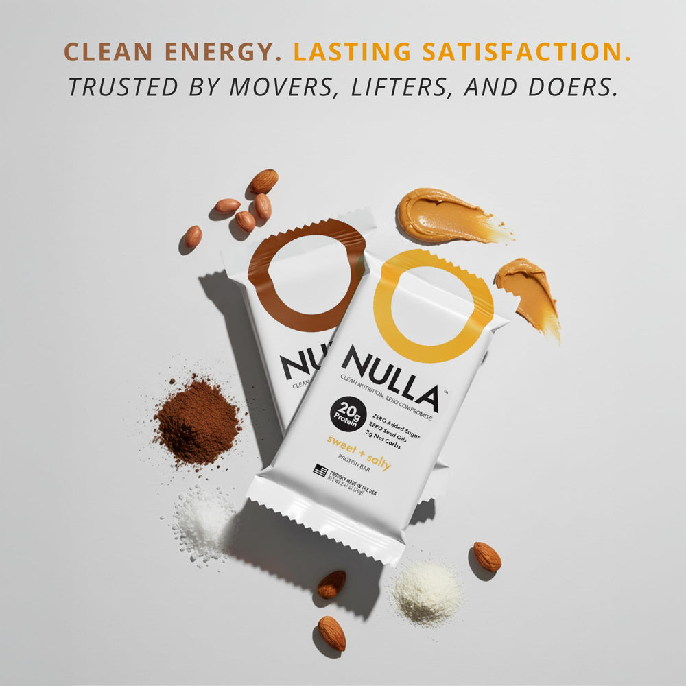 No seed oils label with Nulla Bar reinforces a clean ingredient choice.