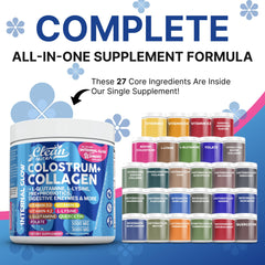 Clean Nutra collagen peptides dissolve in water for a smooth, nutrient-rich drink