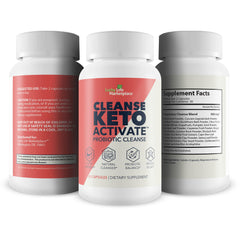 Cleanse Keto Activate label detail emphasizing probiotic blend.