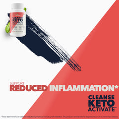 Cleanse Keto Activate packaging front showcasing keto cleanse formula.
