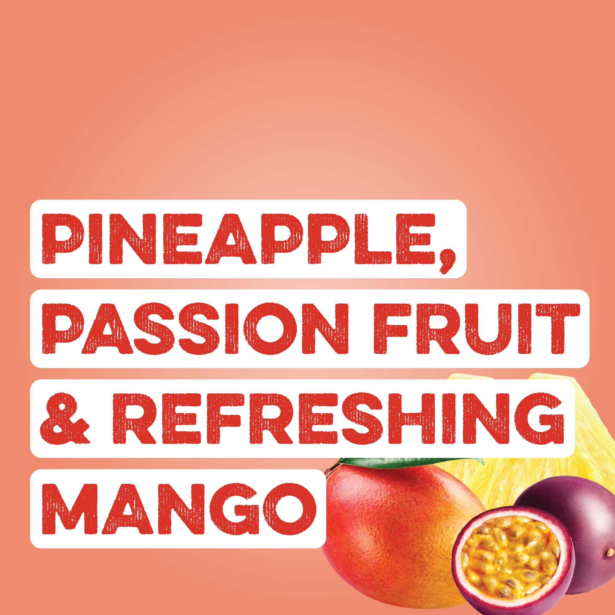 Clear Protein Pineapple Passion glass ready to refresh with low lactose and no artificial ingredients.