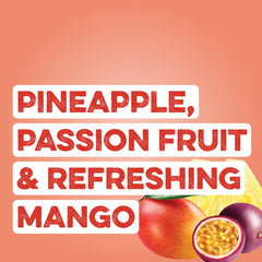 Clear Protein Pineapple Passion glass ready to refresh with low lactose and no artificial ingredients.