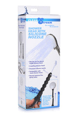 Cleanstream Deluxe Enema Bulb integrated into a discreet shower head for easy access