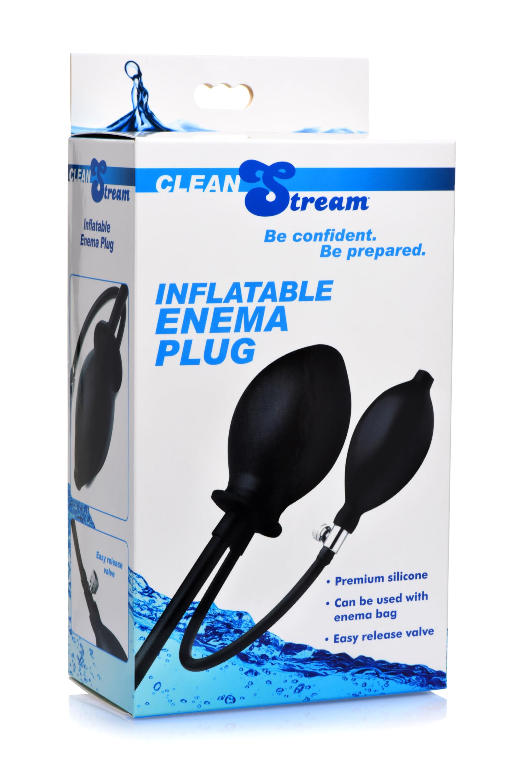 Cleanstream hand bulb closeup highlighting easy control and inflation.