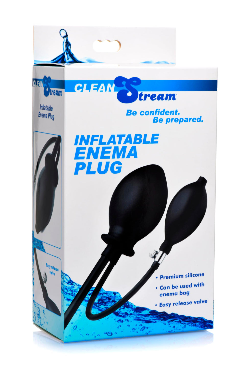 Cleanstream hand bulb closeup highlighting easy control and inflation.