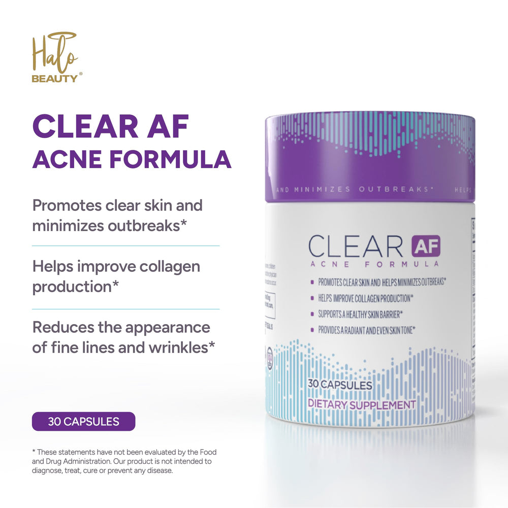 Clear AF ceramide-PCD rice ceramides image highlights moisture retention for healthier feeling skin.