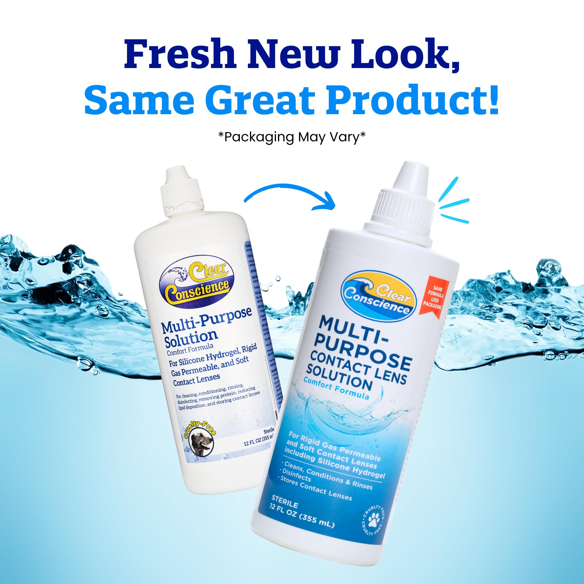 Clear Conscience 3-pack packaging shown for value and convenience