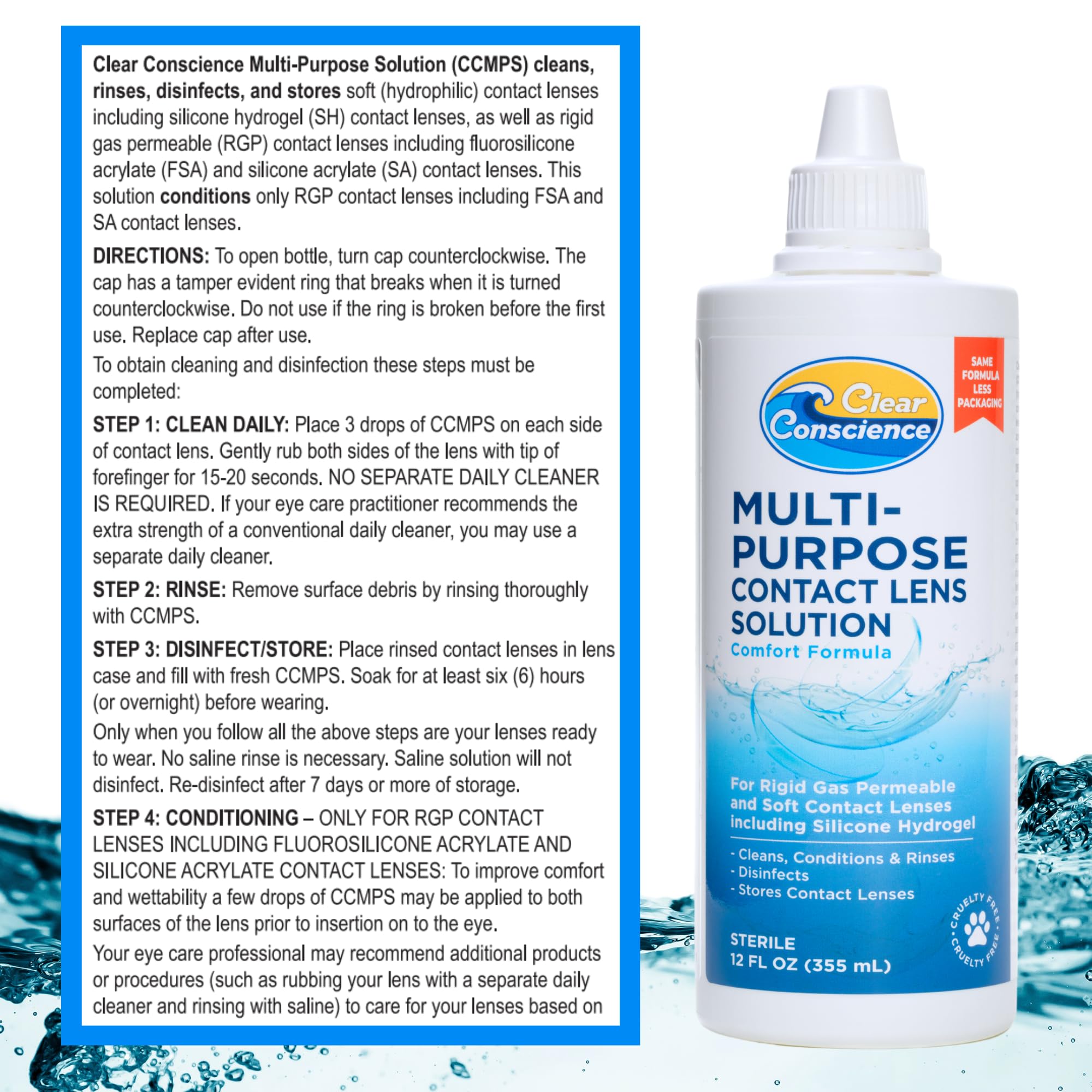 Clear Conscience travel-friendly cap designed for on-the-go lens care