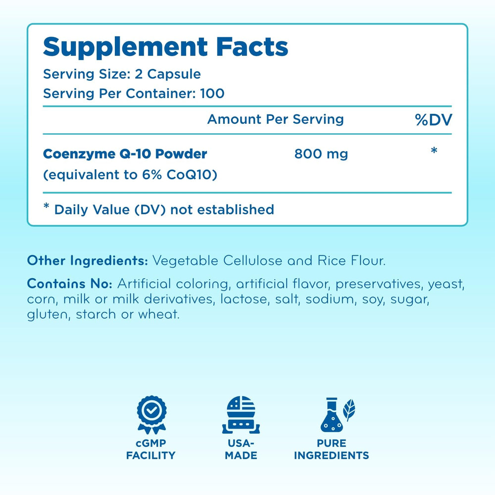 Clear Formulas CoQ10 packaging sustainability emphasizing eco-friendly materials