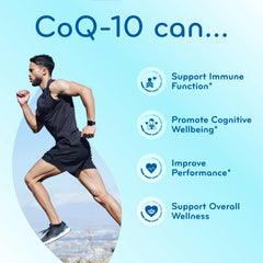 Clear Formulas CoQ10 bottle line-up showing 200 mg serving option.