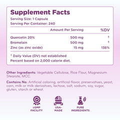 Clear Formulas open bottle with capsules illustrating easy dosing