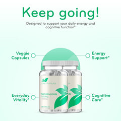 Clear Formulas Vitamin B3 Nicotinamide packaging assembly line visual for quality control.