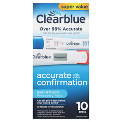 Clearblue Digital result screen showing 'Pregnant' or 'Not Pregnant' clearly